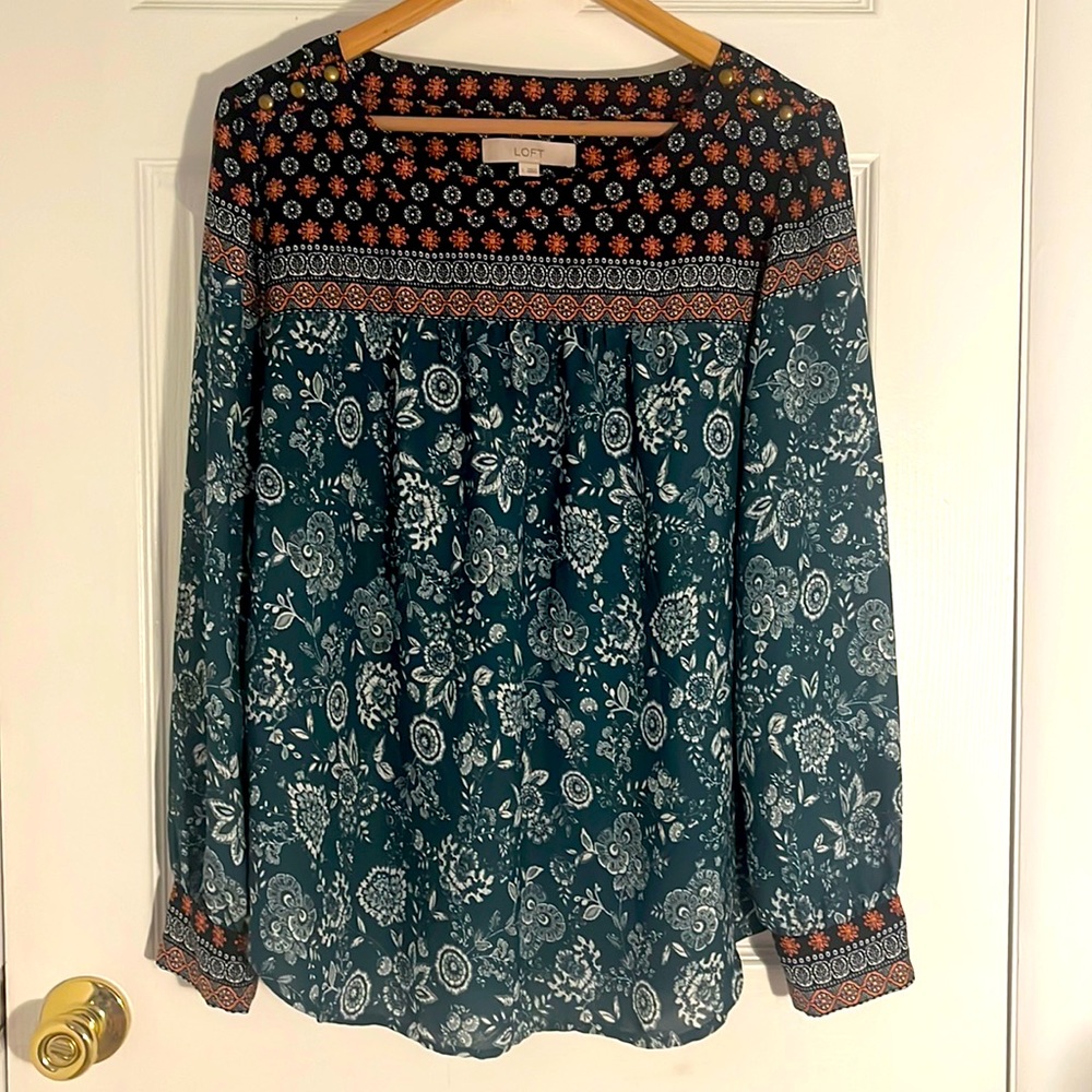 LOFT long sleeve blouse